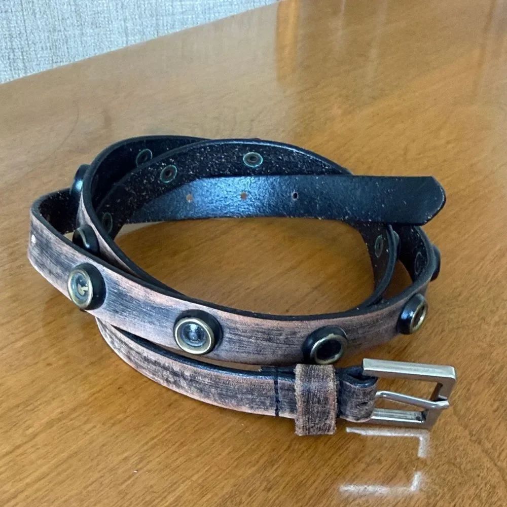 Unique leather belt
